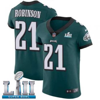 Nike Philadelphia Eagles #21 Patrick Robinson Midnight Green Team Color Super Bowl LII Men's Stitched NFL Vapor Untouchable Elite Jersey