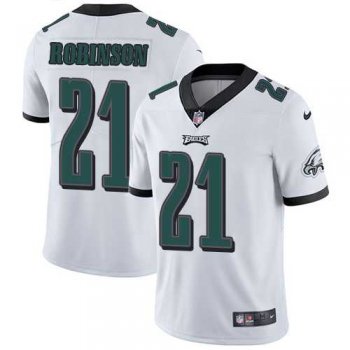 Nike Philadelphia Eagles #21 Patrick Robinson White Men's Stitched NFL Vapor Untouchable Limited Jersey