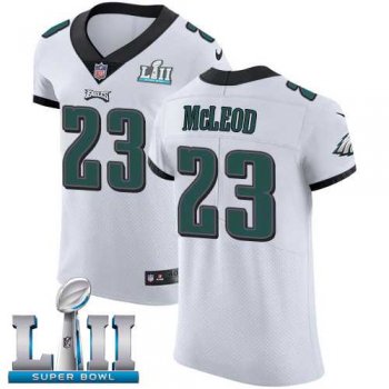 Nike Philadelphia Eagles #23 Rodney McLeod White Super Bowl LII Men's Stitched NFL Vapor Untouchable Elite Jersey