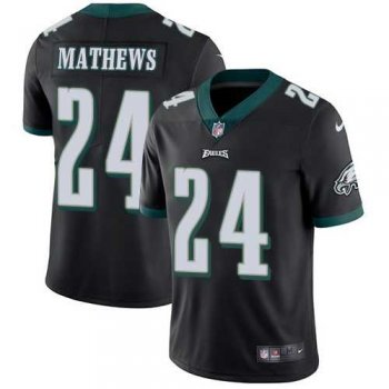 Nike Philadelphia Eagles #24 Ryan Mathews Black Alternate Men's Stitched NFL Vapor Untouchable Limited Jersey