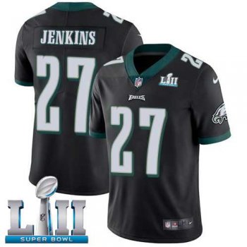 Nike Philadelphia Eagles #27 Malcolm Jenkins Black Alternate Super Bowl LII Men's Stitched NFL Vapor Untouchable Limited Jersey