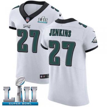 Nike Philadelphia Eagles #27 Malcolm Jenkins White Super Bowl LII Men's Stitched NFL Vapor Untouchable Elite Jersey