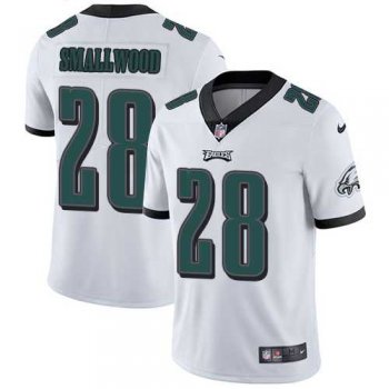 Nike Philadelphia Eagles #28 Wendell Smallwood White Men's Stitched NFL Vapor Untouchable Limited Jersey