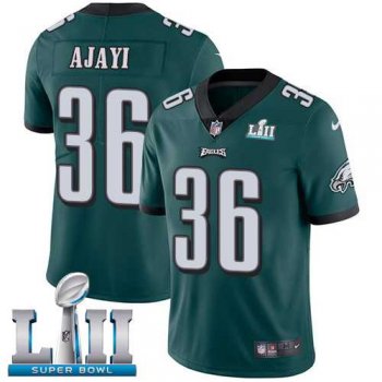 Nike Philadelphia Eagles #36 Jay Ajayi Midnight Green Team Color Super Bowl LII Men's Stitched NFL Vapor Untouchable Limited Jersey