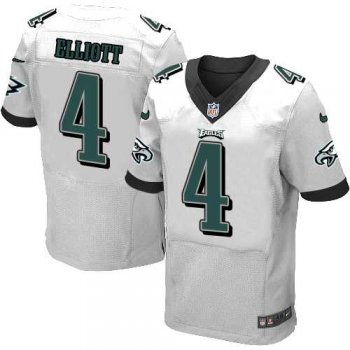 Nike Philadelphia Eagles #4 Jake Elliott White Men's Stitched NFL New Elite Jersey