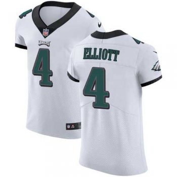 Nike Philadelphia Eagles #4 Jake Elliott White Men's Stitched NFL Vapor Untouchable Elite Jersey