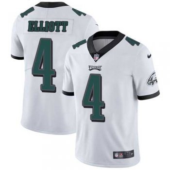 Nike Philadelphia Eagles #4 Jake Elliott White Men's Stitched NFL Vapor Untouchable Limited Jersey