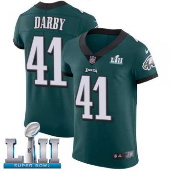 Nike Philadelphia Eagles #41 Ronald Darby Midnight Green Team Color Super Bowl LII Men's Stitched NFL Vapor Untouchable Elite Jersey