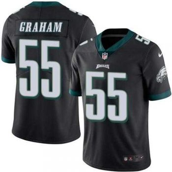 Nike Philadelphia Eagles #55 Brandon Graham Black Men's Stitched NFL Limited Rush Jersey