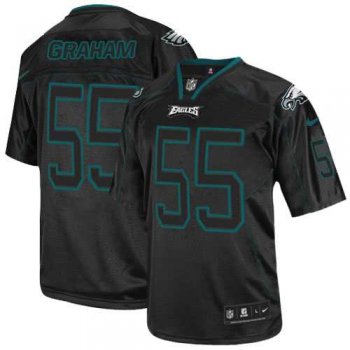 Nike Philadelphia Eagles #55 Brandon Graham Lights Out Black Men's Stitched NFL Elite Jersey