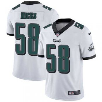 Nike Philadelphia Eagles #58 Jordan Hicks White Men's Stitched NFL Vapor Untouchable Limited Jersey