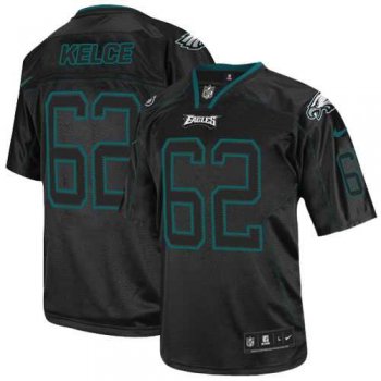 Nike Philadelphia Eagles #62 Jason Kelce Lights Out Black Men's Stitched NFL Elite Jersey