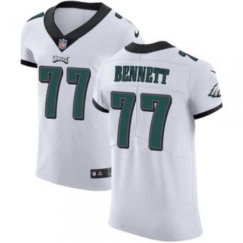 Nike Philadelphia Eagles #77 Michael Bennett White Men's Stitched NFL Vapor Untouchable Elite Jersey