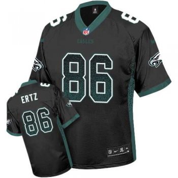 Nike Philadelphia Eagles #86 Zach Ertz Black Alternate Men's Stitched NFL Elite Drift Fashion Jersey