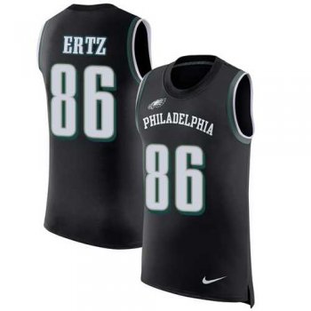 Nike Philadelphia Eagles #86 Zach Ertz Black Alternate Men's Stitched NFL Limited Rush Tank Top Jersey