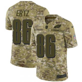 Nike Philadelphia Eagles #86 Zach Ertz Camo Men's Stitched NFL Limited 2018 Salute To Service Jersey