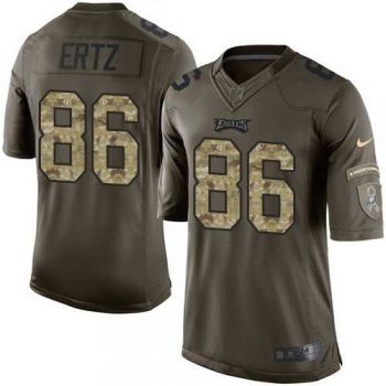 Nike Philadelphia Eagles #86 Zach Ertz Green Men's Stitched NFL Limited 2015 Salute To Service Jersey