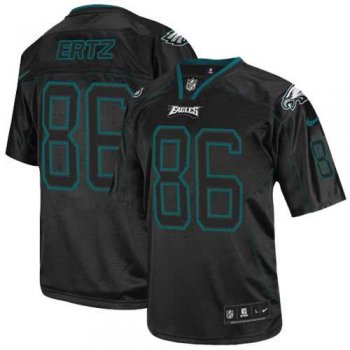 Nike Philadelphia Eagles #86 Zach Ertz Lights Out Black Men's Stitched NFL Elite Jersey