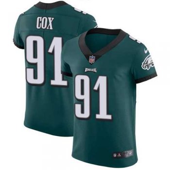 Nike Philadelphia Eagles #91 Fletcher Cox Midnight Green Team Color Men's Stitched NFL Vapor Untouchable Elite Jersey