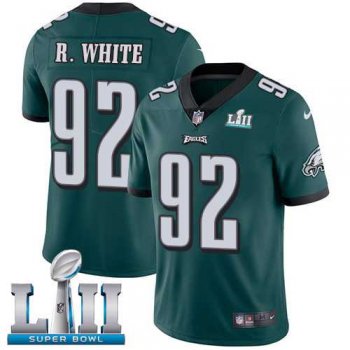 Nike Philadelphia Eagles #92 Reggie White Midnight Green Team Color Super Bowl LII Men's Stitched NFL Vapor Untouchable Limited Jersey