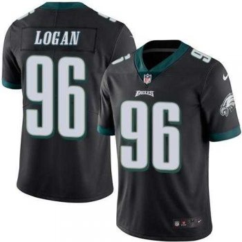 Nike Philadelphia Eagles #96 Bennie Logan Black Men's Stitched NFL Limited Rush Jersey