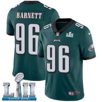 Nike Philadelphia Eagles #96 Derek Barnett Midnight Green Team Color Super Bowl LII Men's Stitched NFL Vapor Untouchable Limited Jersey