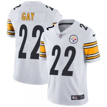 Nike Pittsburgh Steelers #22 William Gay White Men's Stitched NFL Vapor Untouchable Limited Jersey