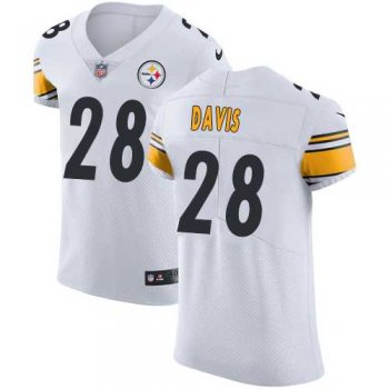 Nike Pittsburgh Steelers #28 Sean Davis White Men's Stitched NFL Vapor Untouchable Elite Jersey