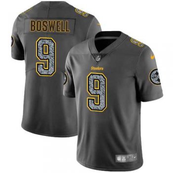 Nike Pittsburgh Steelers #9 Chris Boswell Gray Static Men's NFL Vapor Untouchable Limited Jersey