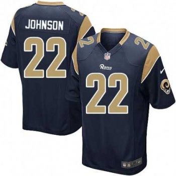 Youth Nike Rams #22 Trumaine Johnson Navy Blue Alternate Youth Stitched NFL Elite Jersey