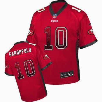 Nike San Francisco 49ers #10 Jimmy Garoppolo Red Team Color Men's Stitched NFL Elite Drift Fashion Jersey