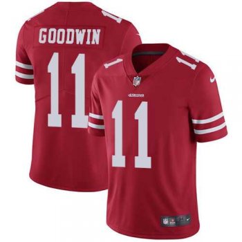 Nike San Francisco 49ers #11 Marquise Goodwin Red Team Color Men's Stitched NFL Vapor Untouchable Limited Jersey