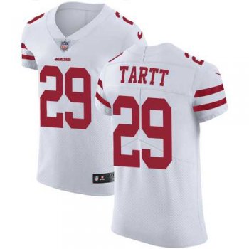 Nike San Francisco 49ers #29 Jaquiski Tartt White Men's Stitched NFL Vapor Untouchable Elite Jersey