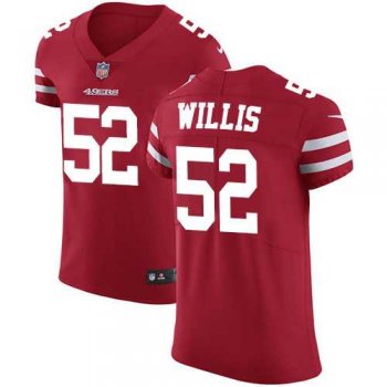 Nike San Francisco 49ers #52 Patrick Willis Red Team Color Men's Stitched NFL Vapor Untouchable Elite Jersey