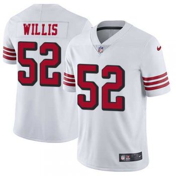 Nike San Francisco 49ers #52 Patrick Willis White Rush Men's Stitched NFL Vapor Untouchable Limited Jersey