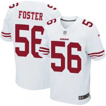 Nike San Francisco 49ers #56 Reuben Foster White Men's Stitched NFL Elite Jersey