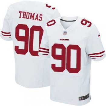 Nike San Francisco 49ers #90 Solomon Thomas White Men's Stitched NFL Elite Jersey