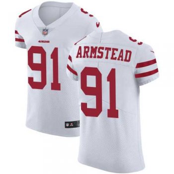 Nike San Francisco 49ers #91 Arik Armstead White Men's Stitched NFL Vapor Untouchable Elite Jersey