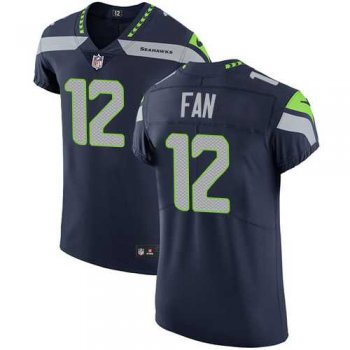 Nike Seattle Seahawks #12 Fan Steel Blue Team Color Men's Stitched NFL Vapor Untouchable Elite Jersey