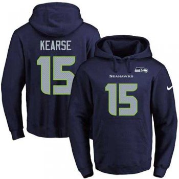 Nike Seattle Seahawks #15 Jermaine Kearse Navy Blue Name & Number Pullover NFL Hoodie