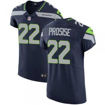 Nike Seattle Seahawks #22 C. J. Prosise Steel Blue Team Color Men's Stitched NFL Vapor Untouchable Elite Jersey