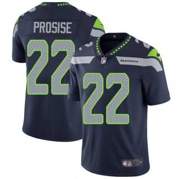 Nike Seattle Seahawks #22 C. J. Prosise Steel Blue Team Color Men's Stitched NFL Vapor Untouchable Limited Jersey