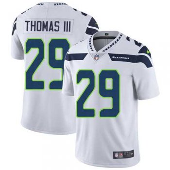 Nike Seattle Seahawks #29 Earl Thomas III White Men's Stitched NFL Vapor Untouchable Limited Jersey