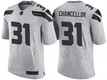 Nike Seattle Seahawks #31 Kam Chancellor 2016 Gridiron Gray II Men's NFL Limited Jersey