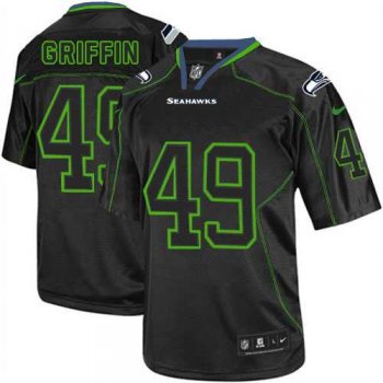 Nike Seattle Seahawks #49 Shaquem Griffin Lights Out Black Men's Stitched NFL Elite Jersey