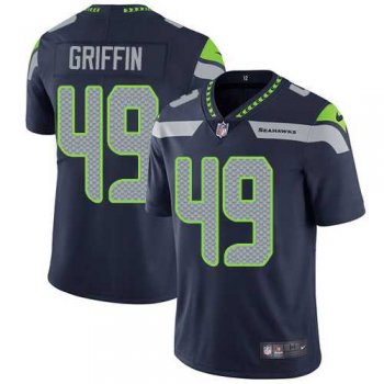 Nike Seattle Seahawks #49 Shaquem Griffin Steel Blue Team Color Men's Stitched NFL Vapor Untouchable Limited Jersey