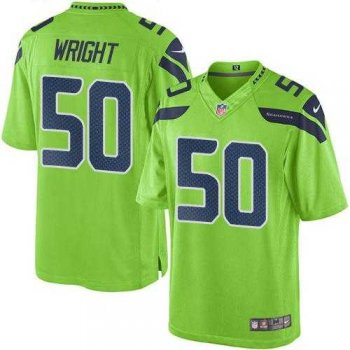 Nike Seattle Seahawks #50 K.J. Wright Green Men's Stitched NFL Limited Rush Jersey