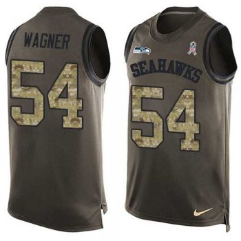 Nike Seattle Seahawks #54 Bobby Wagner Green Men's Stitched NFL Limited Salute To Service Tank Top Jersey