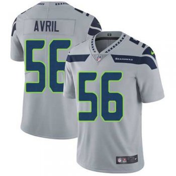 Nike Seattle Seahawks #56 Cliff Avril Grey Alternate Men's Stitched NFL Vapor Untouchable Limited Jersey