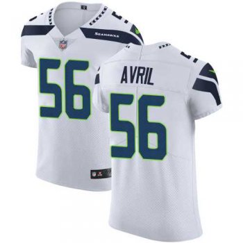 Nike Seattle Seahawks #56 Cliff Avril White Men's Stitched NFL Vapor Untouchable Elite Jersey